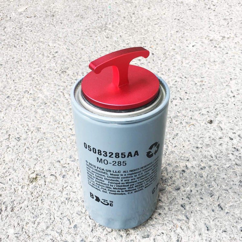 DOCA Aluminum Alloy-Oil Filter Plug Toolï¼ŒOil Filter Plug Cap Off Tool for Dodge Ram 05083285AA MO285 Turbo Diesel 5.9L 6.7L Cummins (Red) â€¦ - Image 3